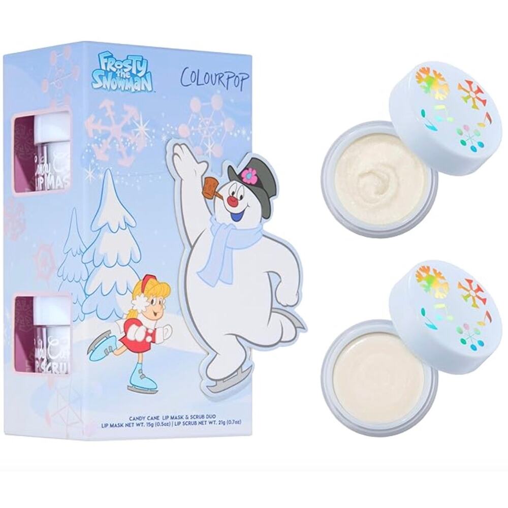 ColourPop Frosty the Snowman Candy Cane Lip Mask & Scrub Duo